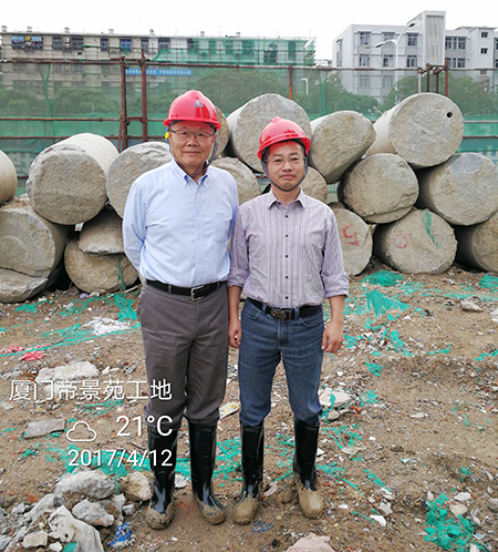 厦门项目再创入岩纪录山河智能董事长何清华亲赴一线