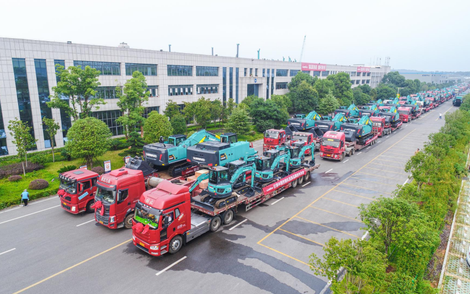 里程碑！山河智能出口欧洲第20000台暨大型挖掘机批量交付仪式成功举行