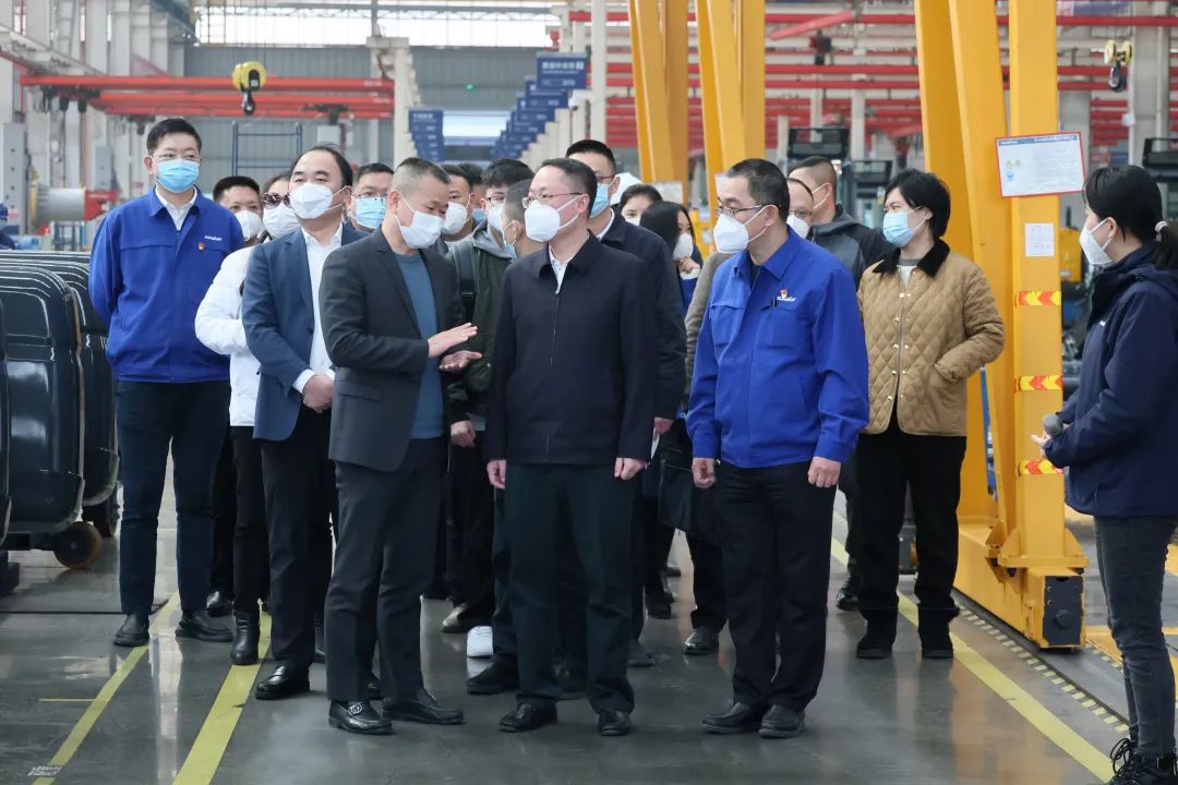 彭涛副市长督导山河智能安全生产工作、开展新春慰问