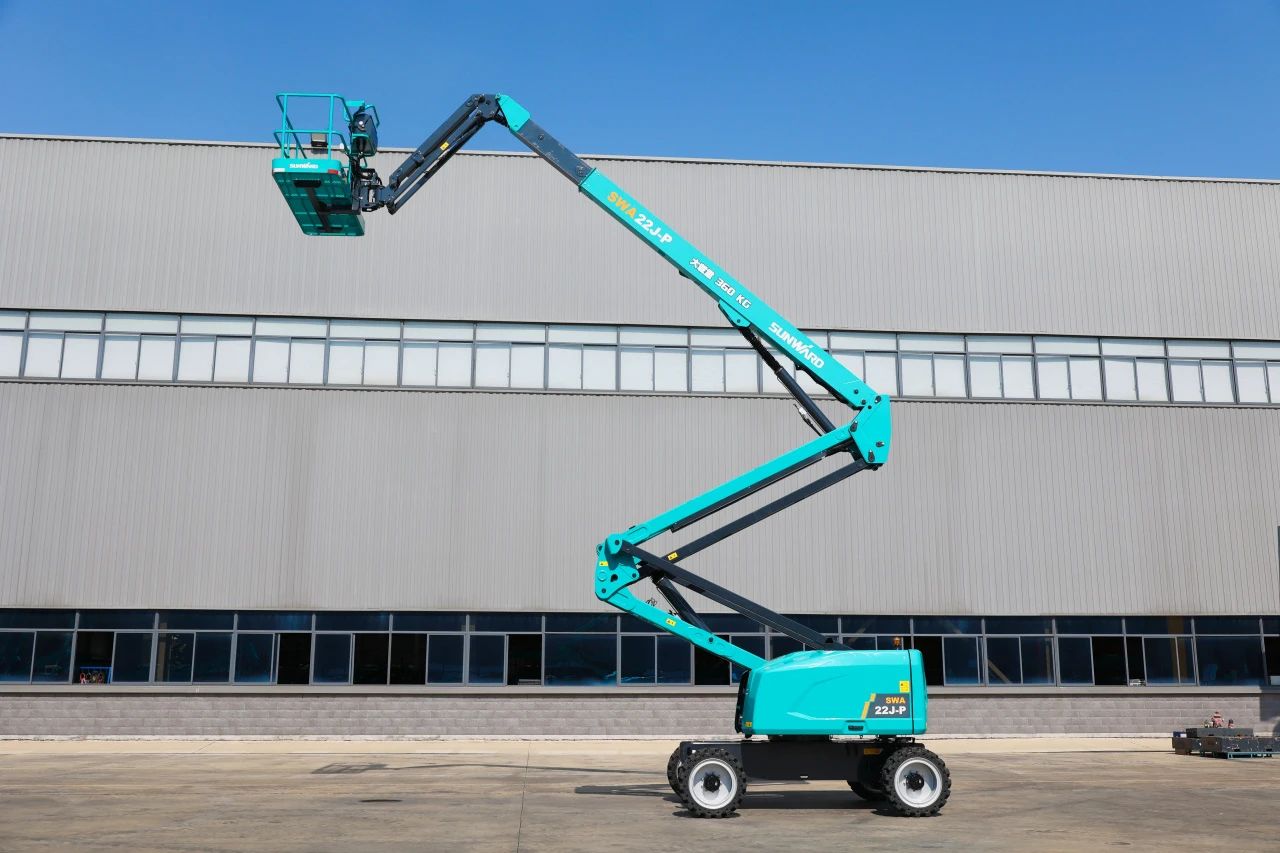技术新标杆！山河智能SWA22J-P柴动曲臂式高空作业平台下线！