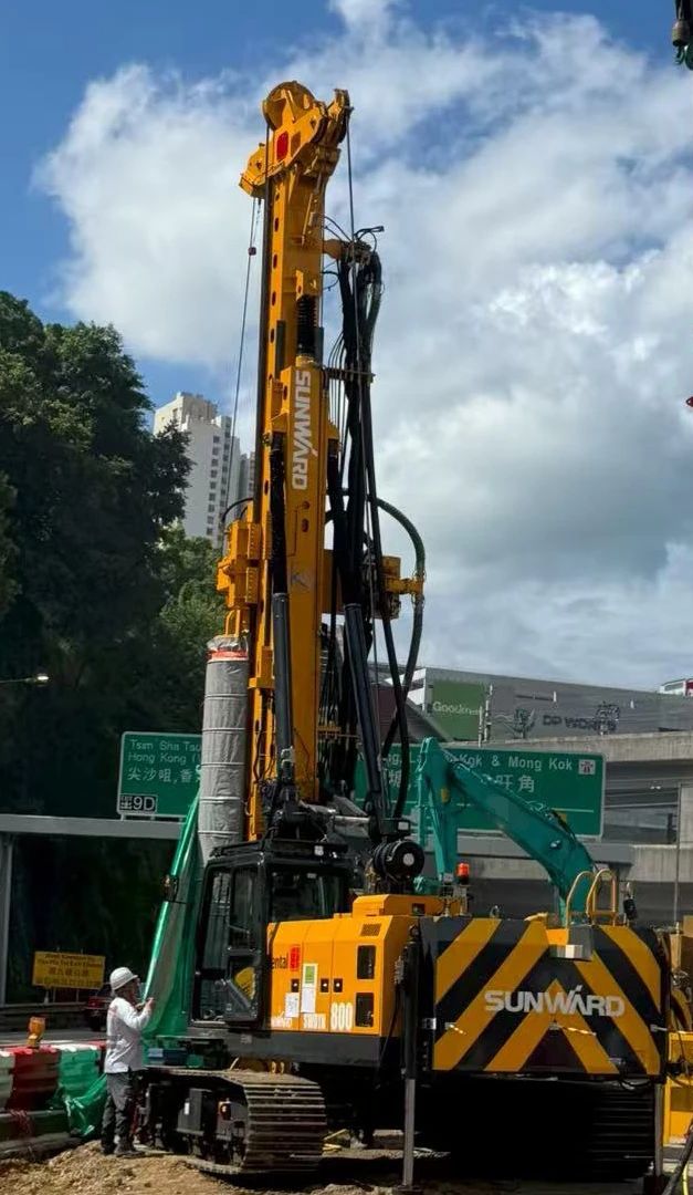 硬核首秀！山河智能SWDTH800大直径潜孔锤钻机进击香港市场